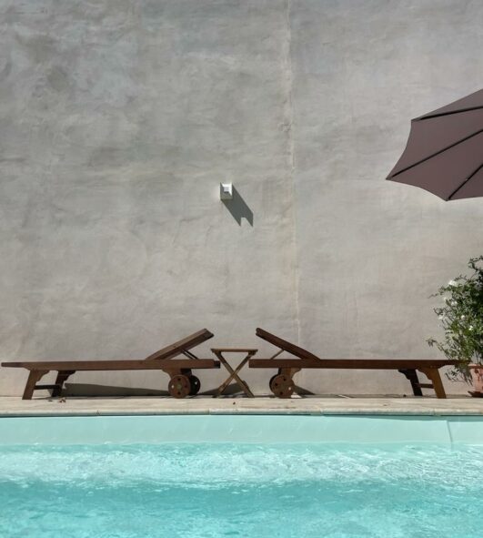 pool at the bed and breakfast maison la vie est belle