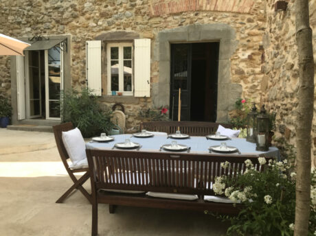 dining at the bed and breakfast maison la vie est belle